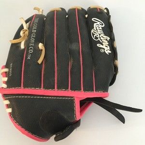 Rawlings Players Series 10.5" Youth Baseball Glove Black/ Pink PL105PW